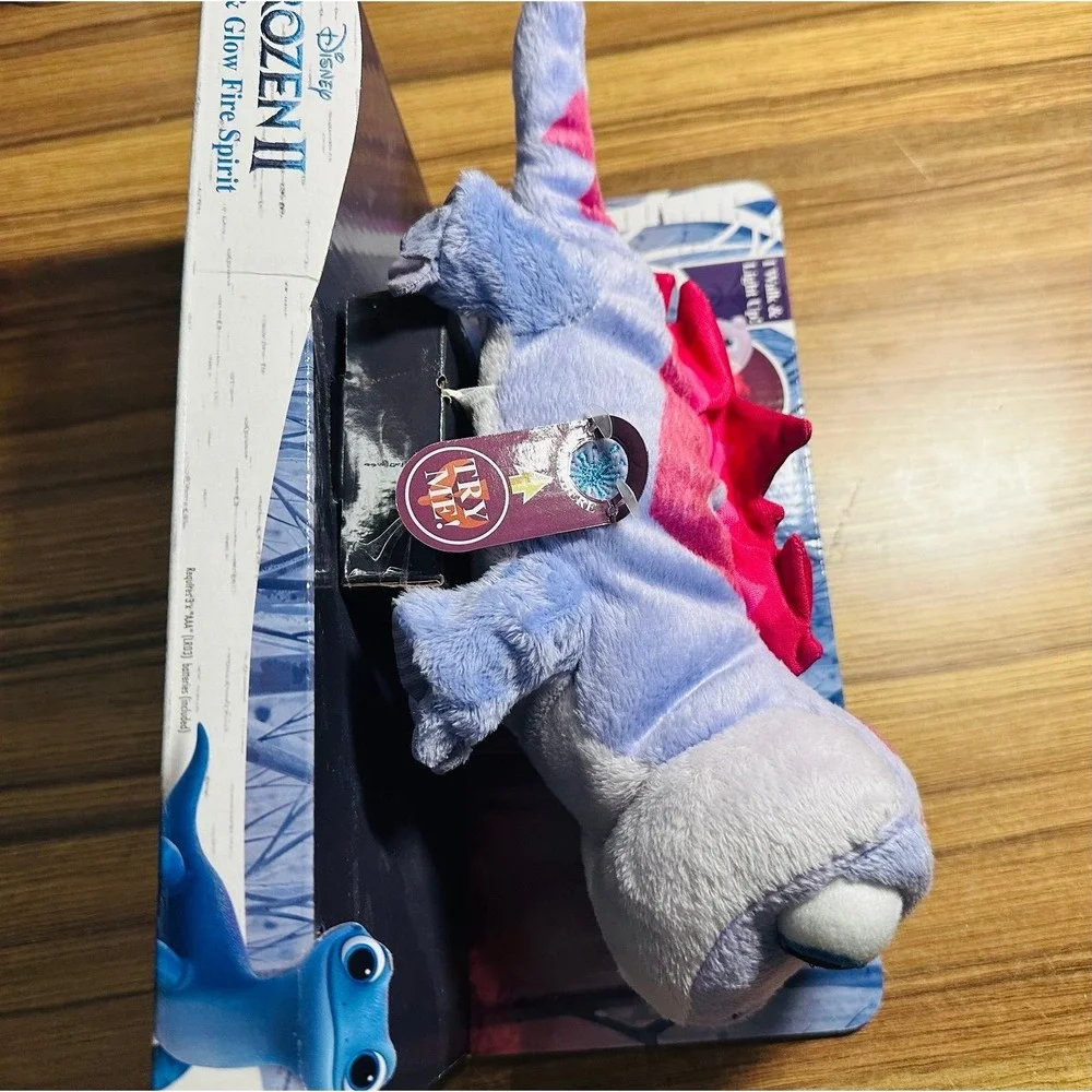 Disney Frozen II Walk & Glow Fire Spirit Bruni Plush Toy Just Play 32731 Rare